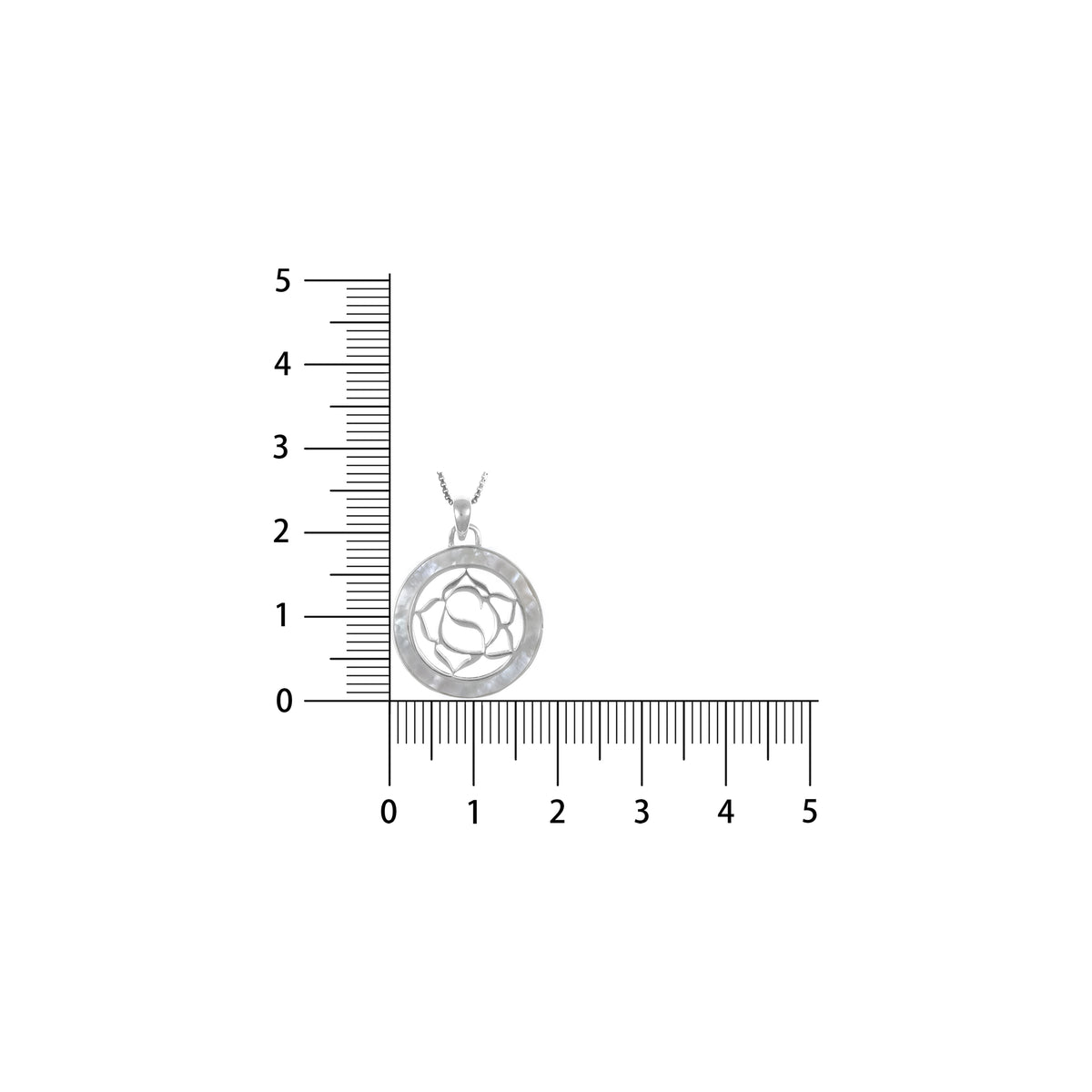 92.5 Silver Pendant Chain Set