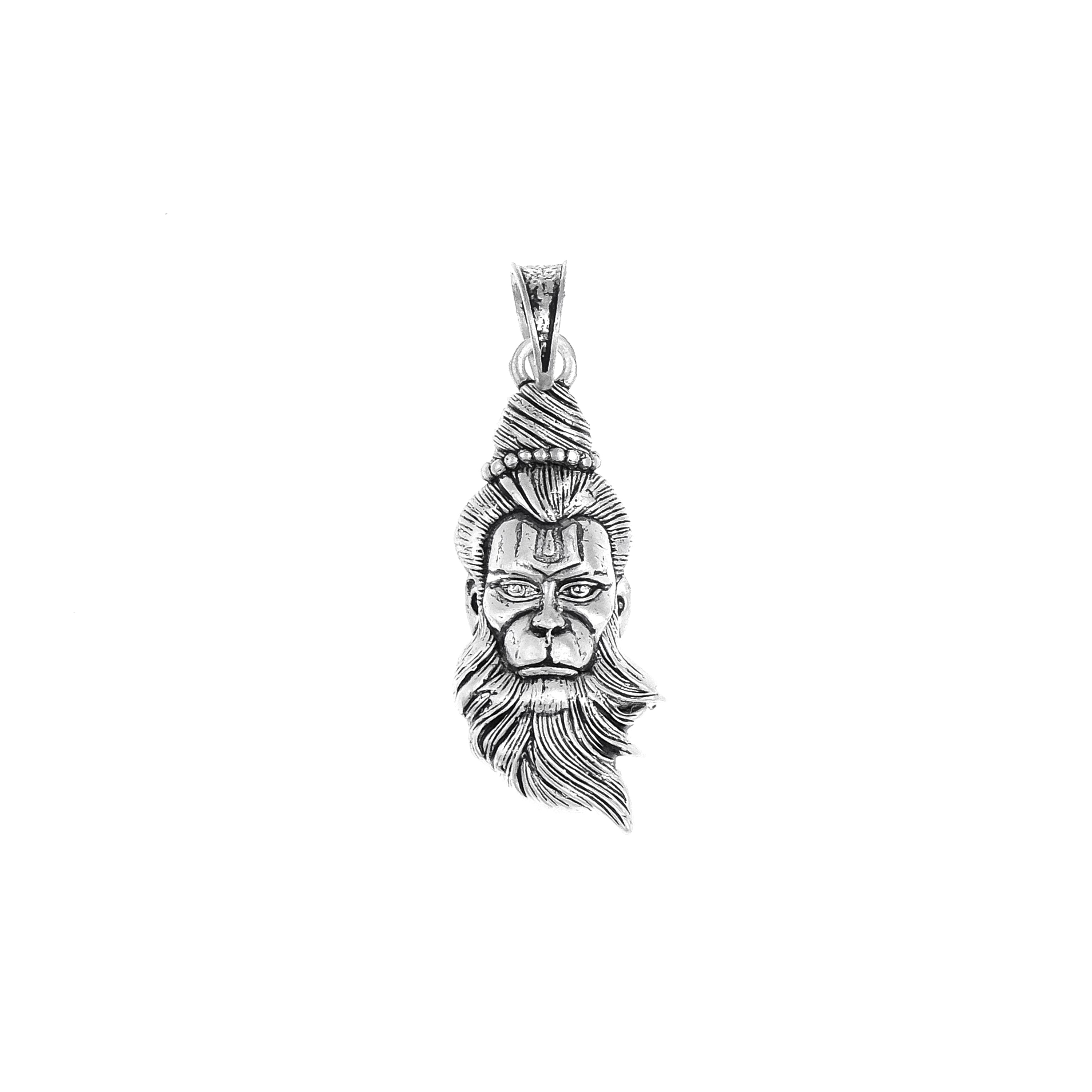 Sliver Antique Hanumanji Pendant