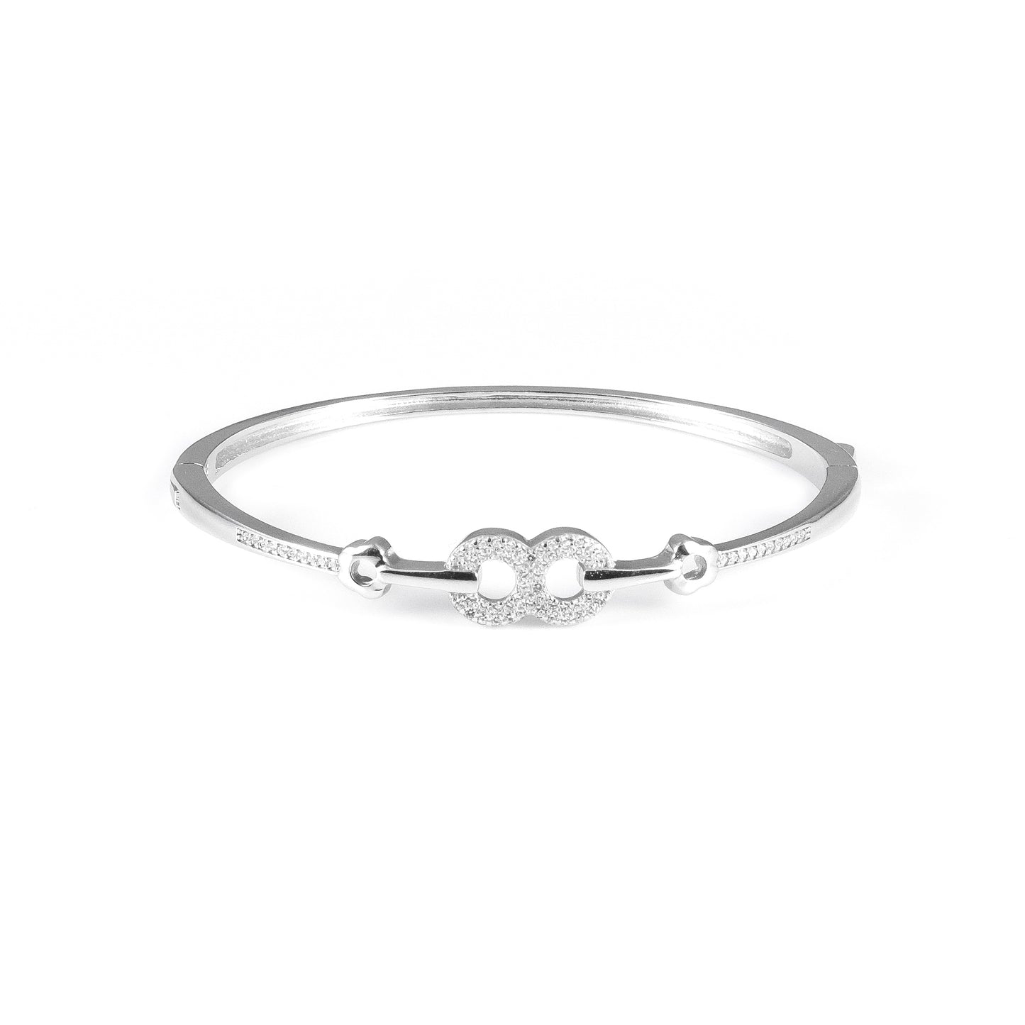 92.5 Silver Cute Designer Bangle Bracelet for Women | Sterling Silver Jewelry