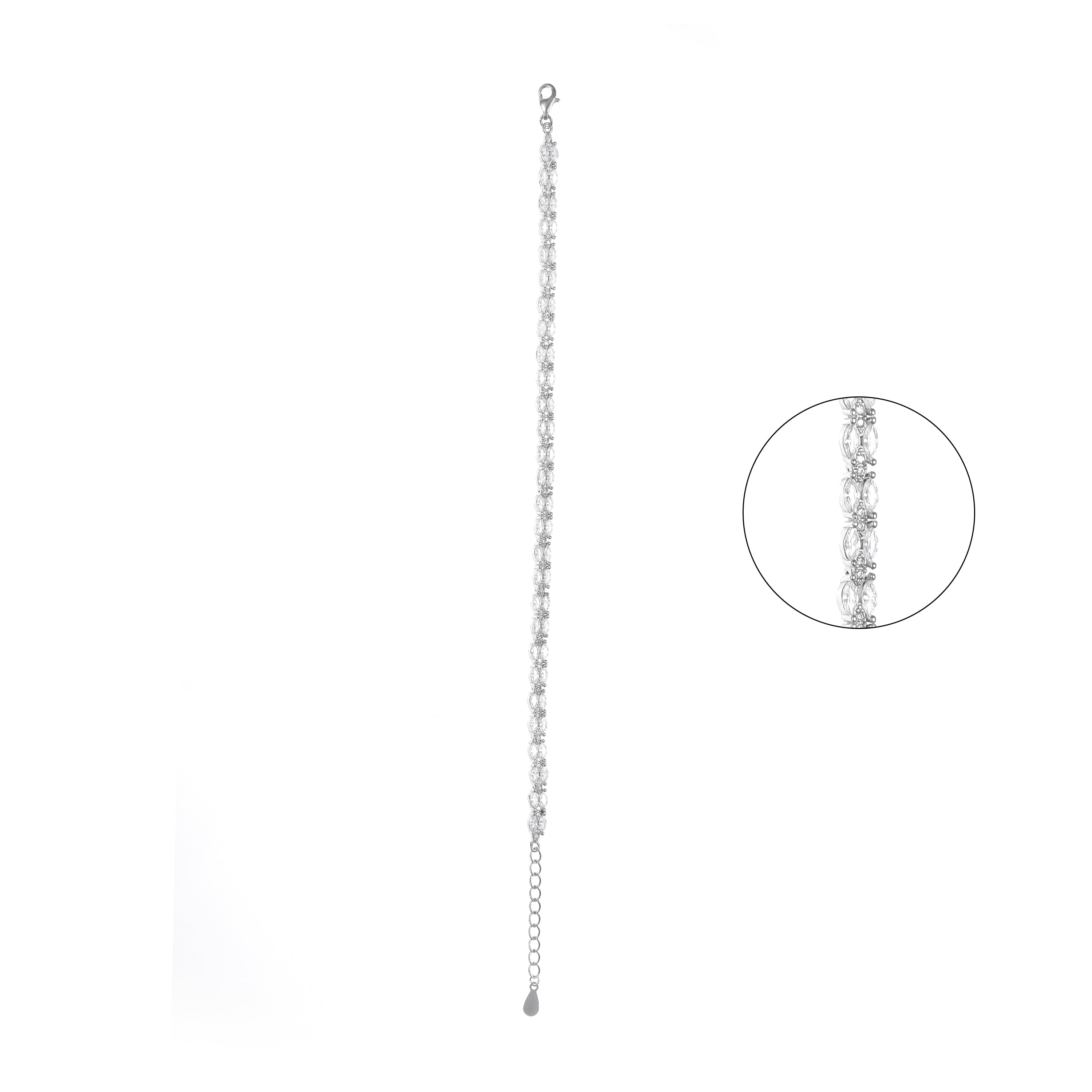 92.5 Sterling Silver Elegant Bracelet