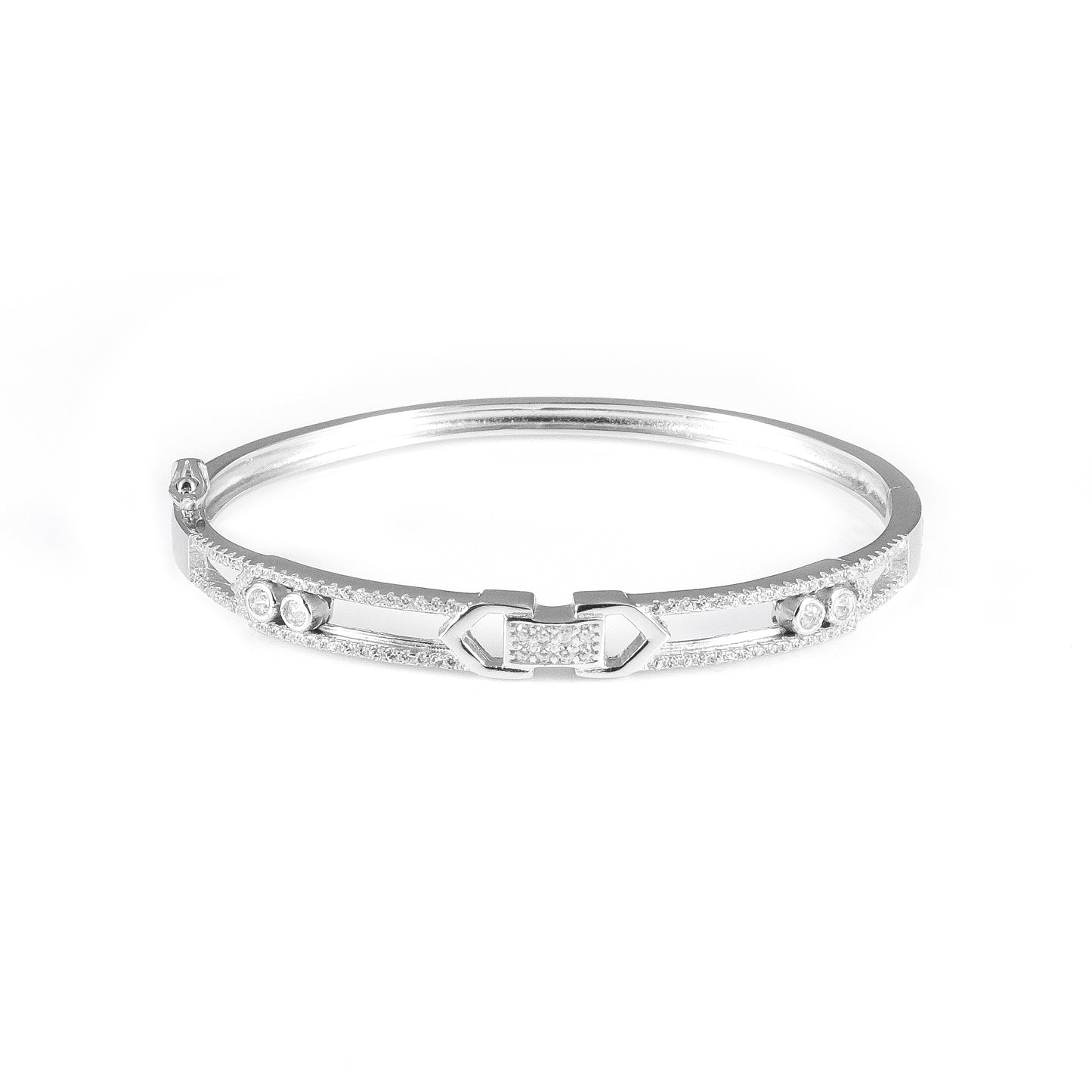 Silver Moving Stone Bracelet