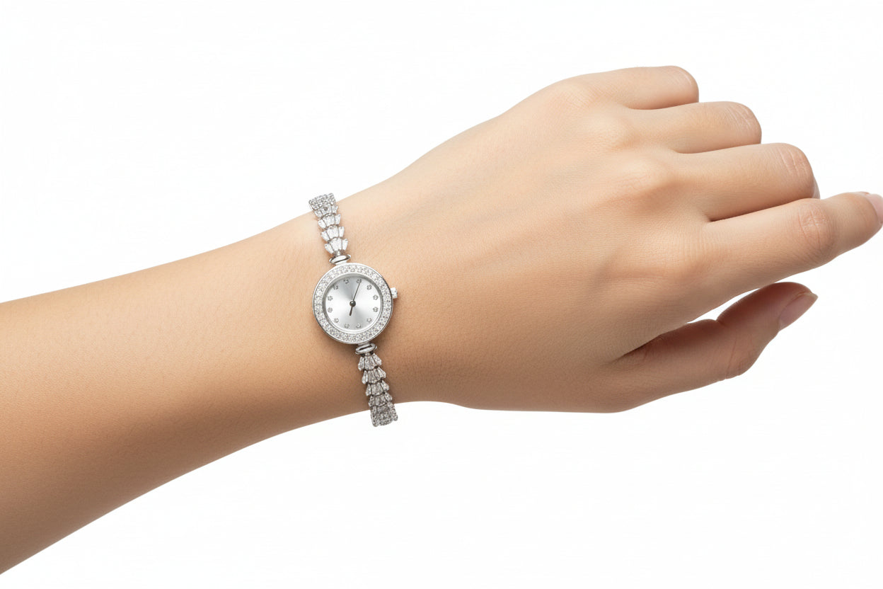92.5 Silver women watch