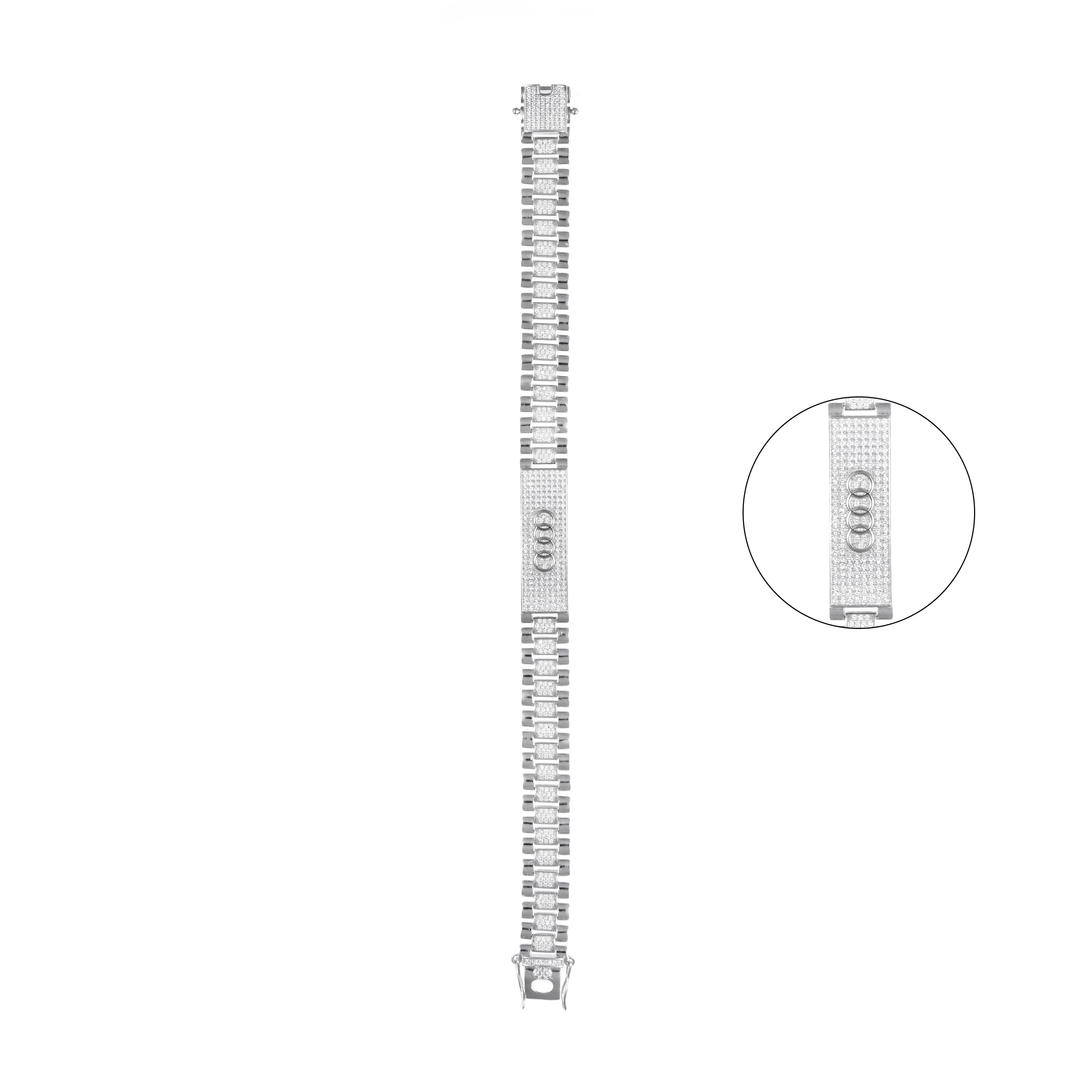 92.5 Silver Audi Unisex Bracelet