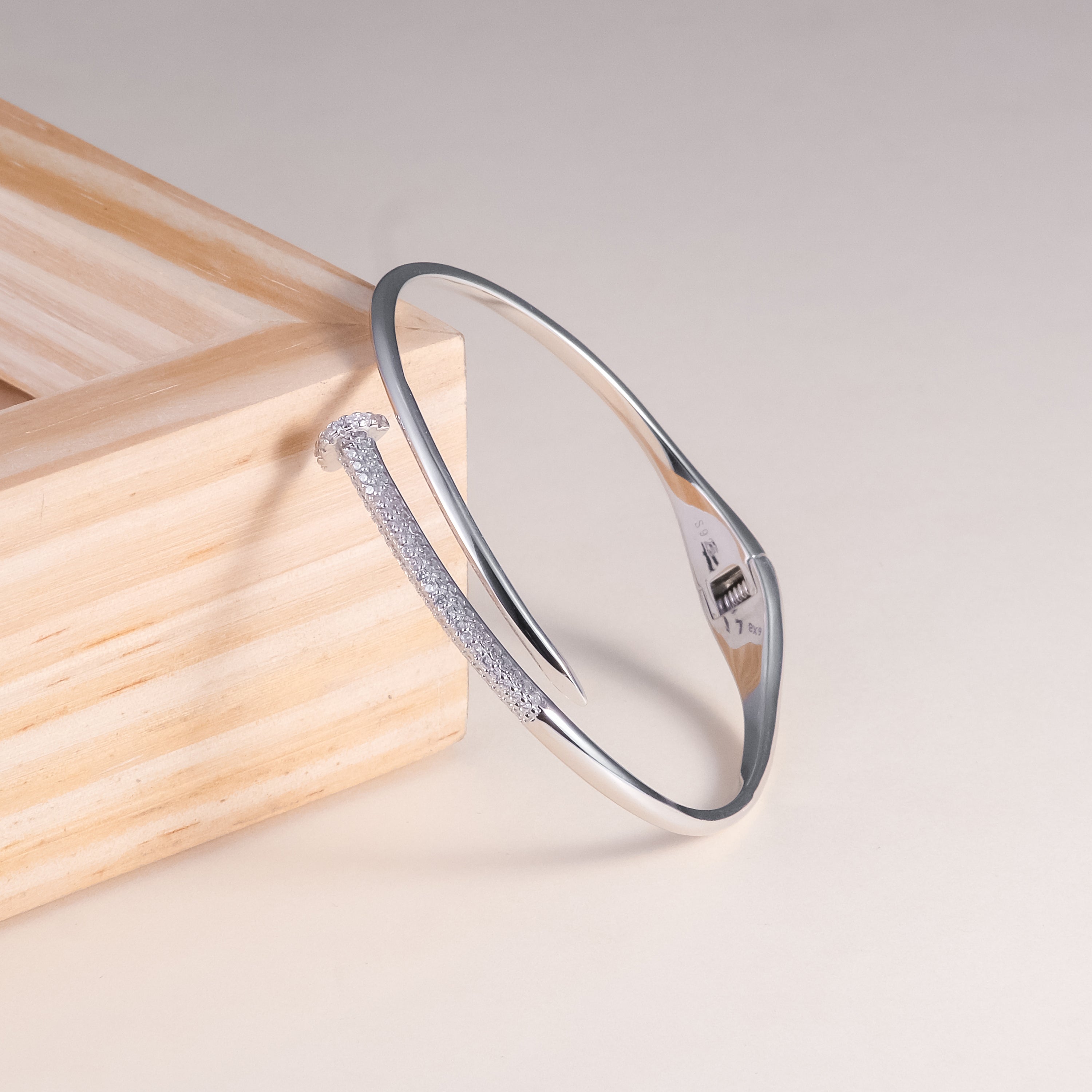 92.5 Silver So Cute Bangle Bracelet