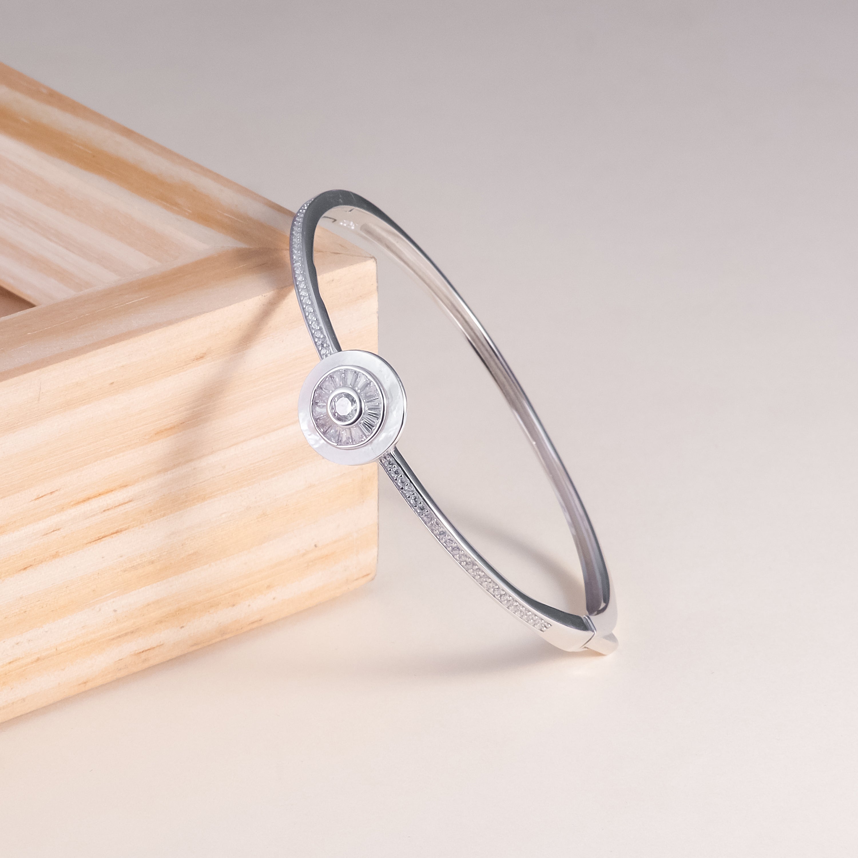 92.5 Silver So Cute Bangle Bracelet