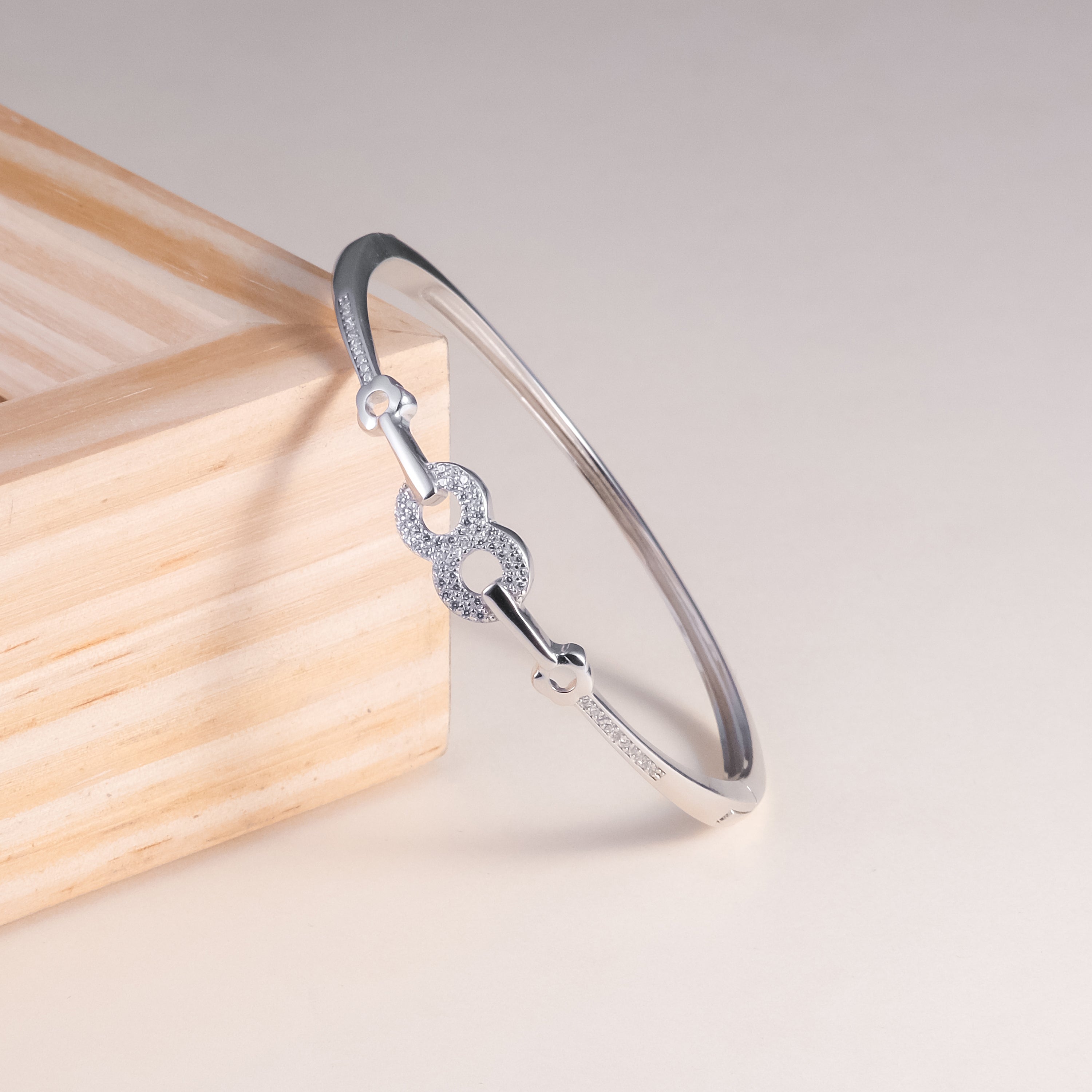 92.5 Silver So Cute Bangle Bracelet