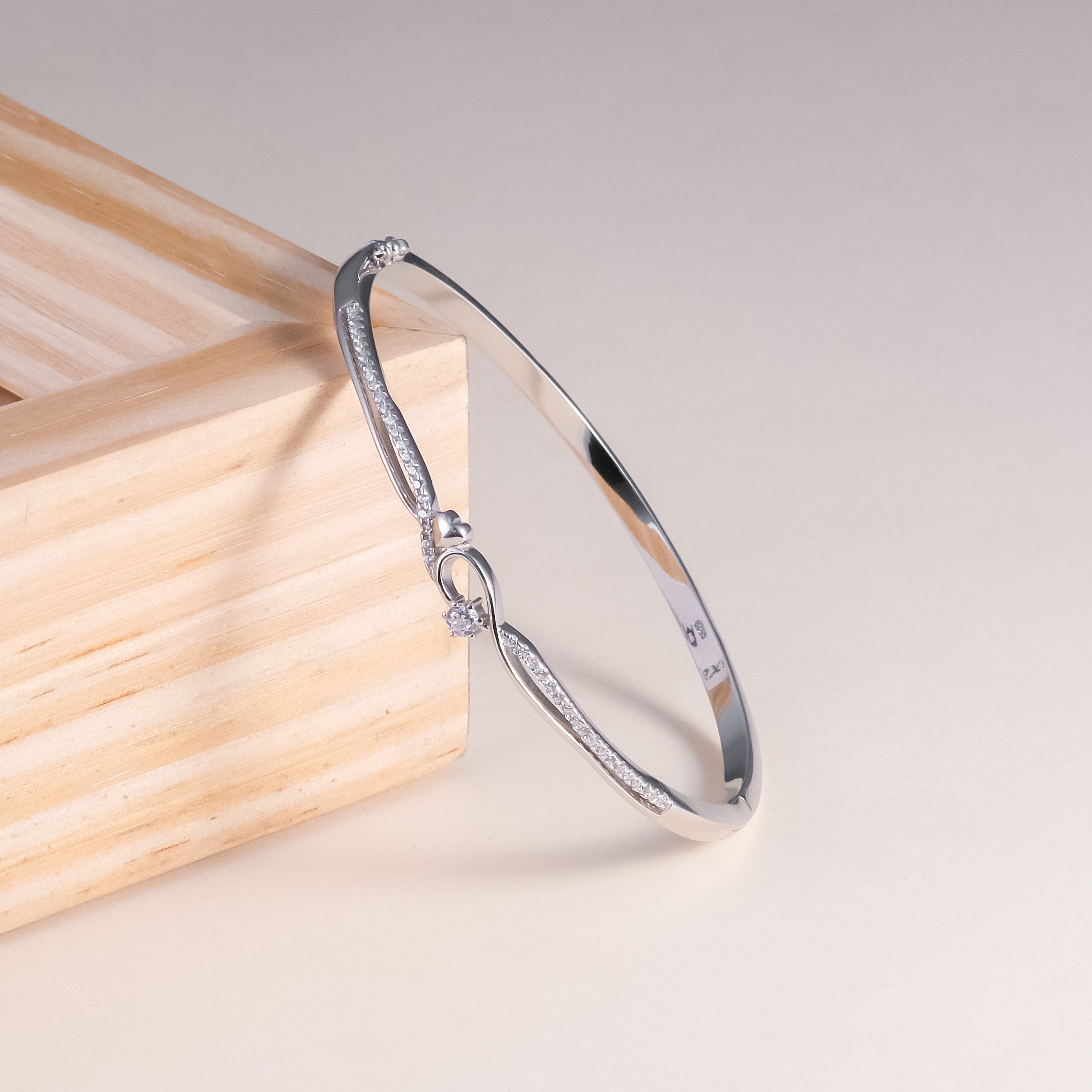 92.5 Silver So Cute Bangle Bracelet