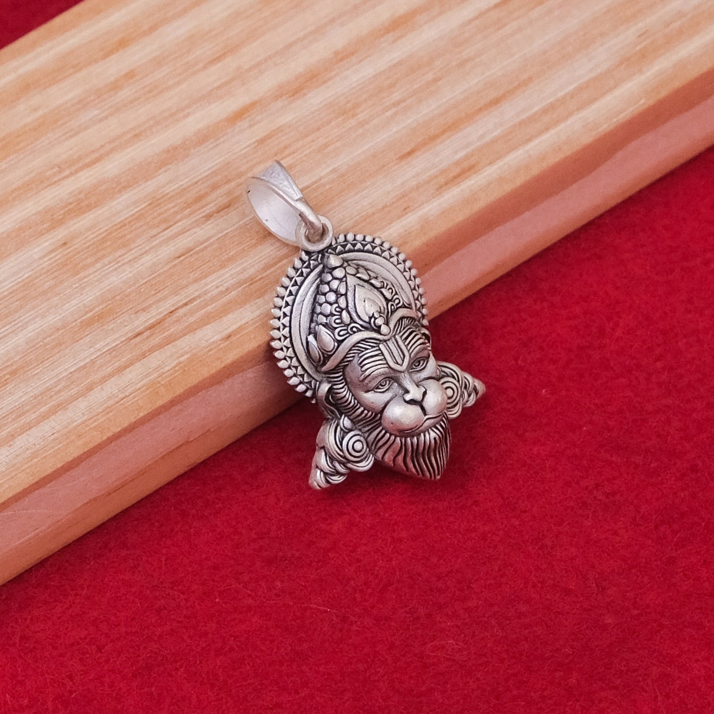 Sliver Antique Hanumanji Pendant