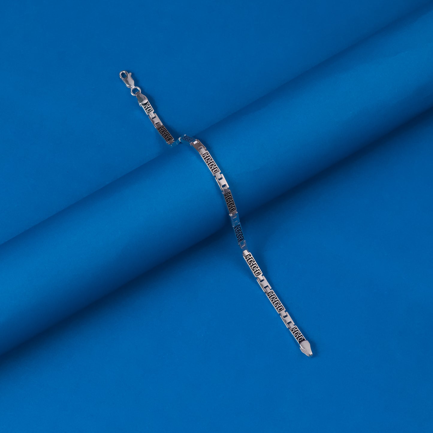 92.5 Silver Men Bracelet Oxidised