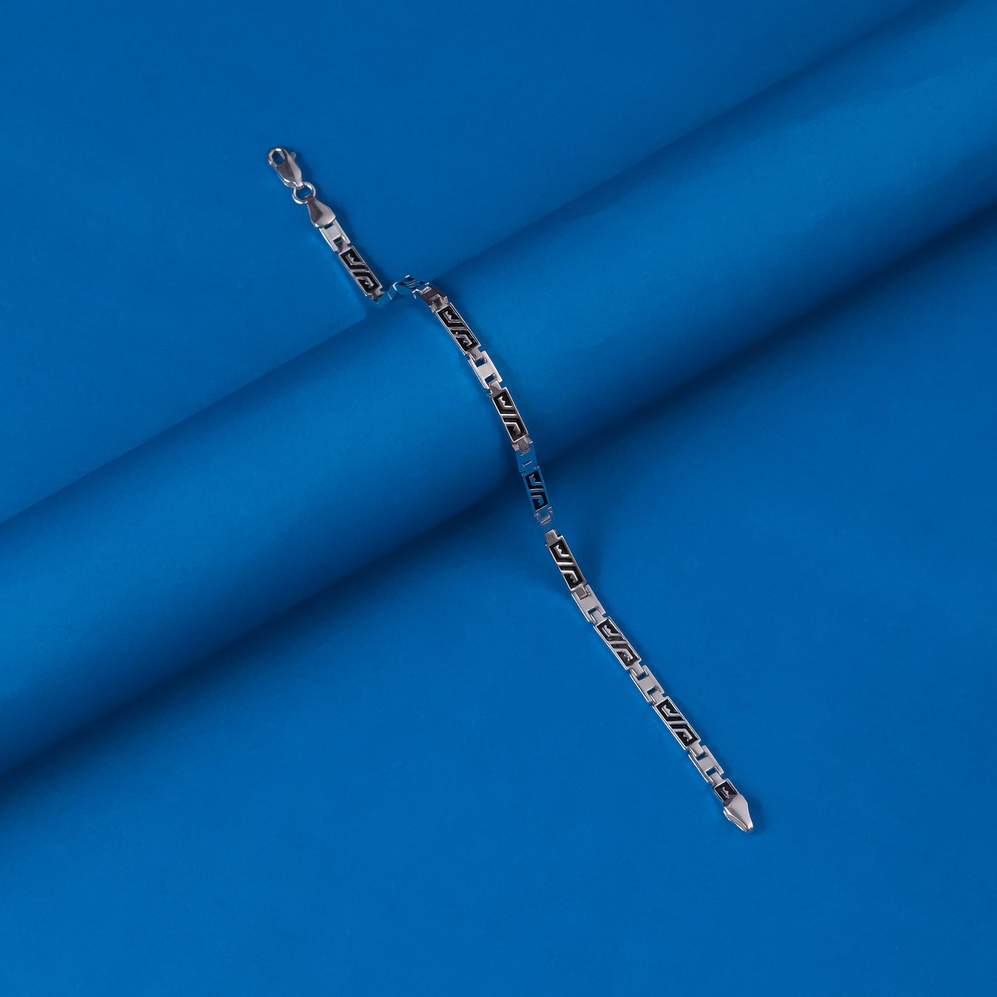 92.5 Silver Men Bracelet Oxidised