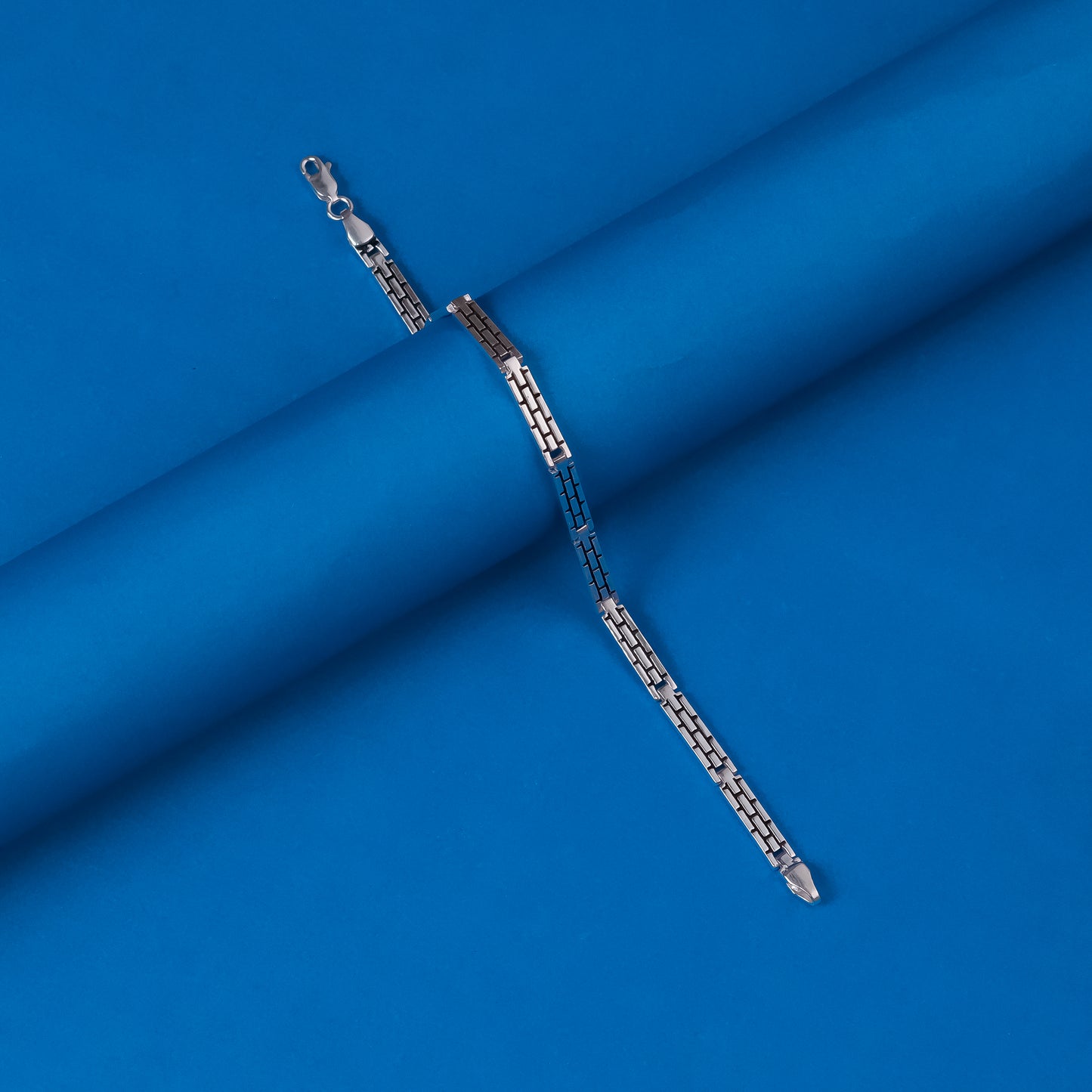 92.5 silver Boy Bracelet Oxidised