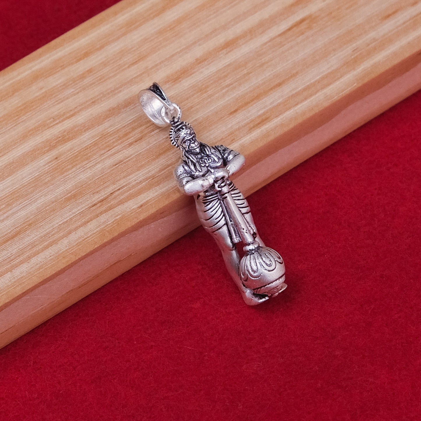 Sliver Antique Hanumanji Pendant