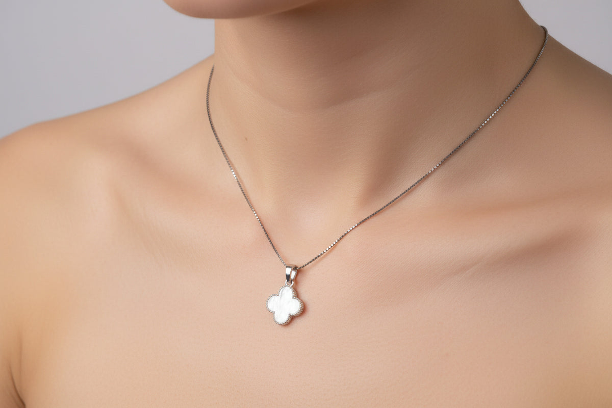 92.5 Silver Pendant Chain Set