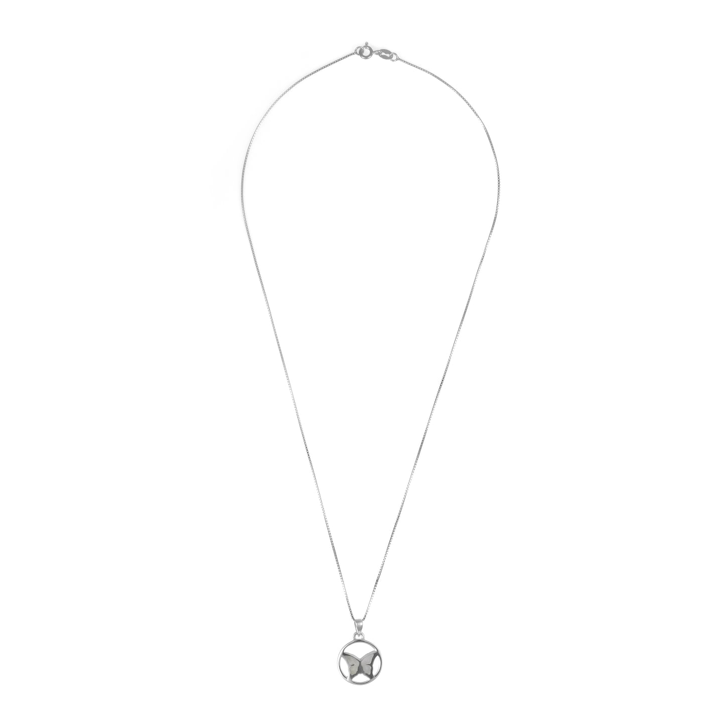 92.5 Silver Pendant Chain Set