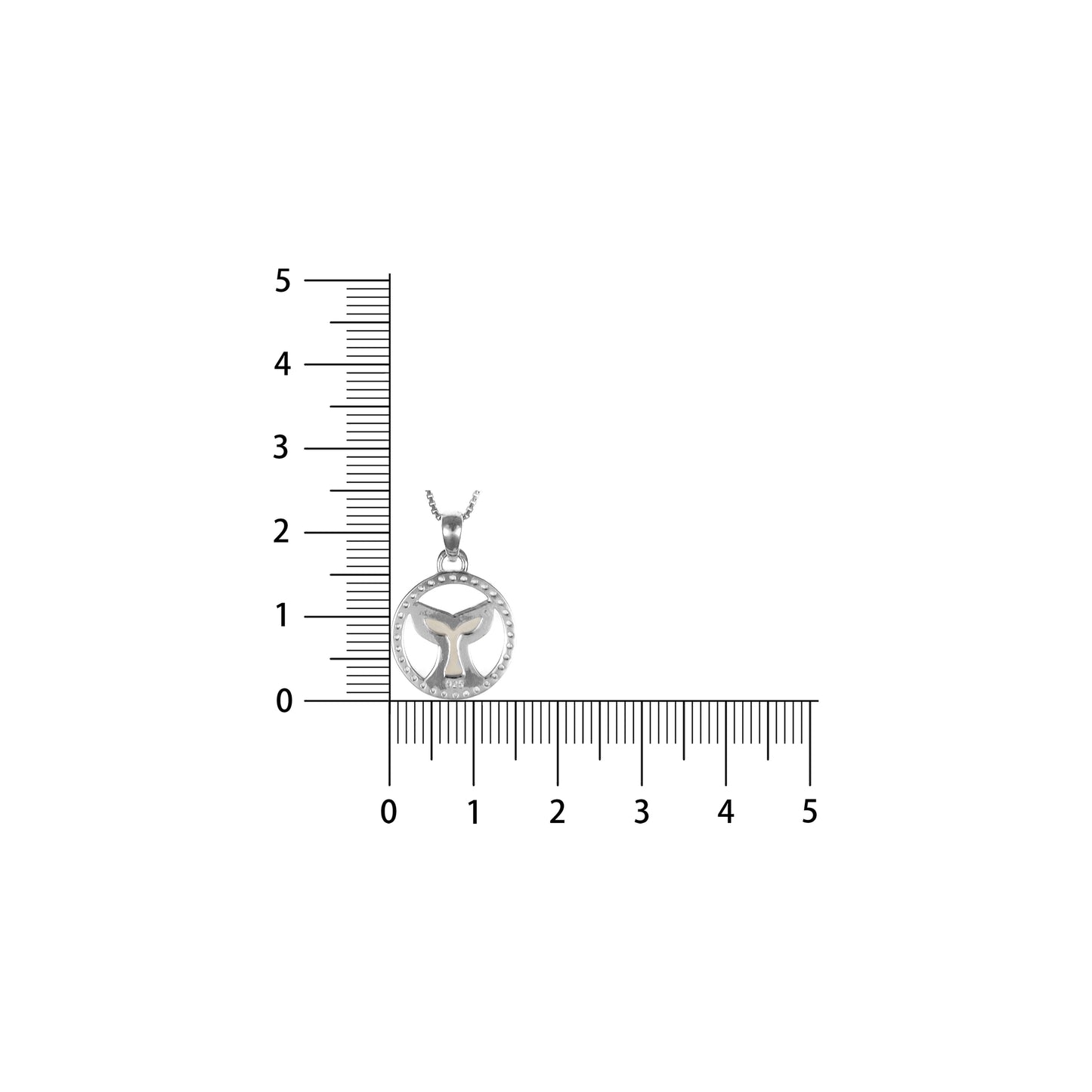 92.5 Silver Pendant Chain Set