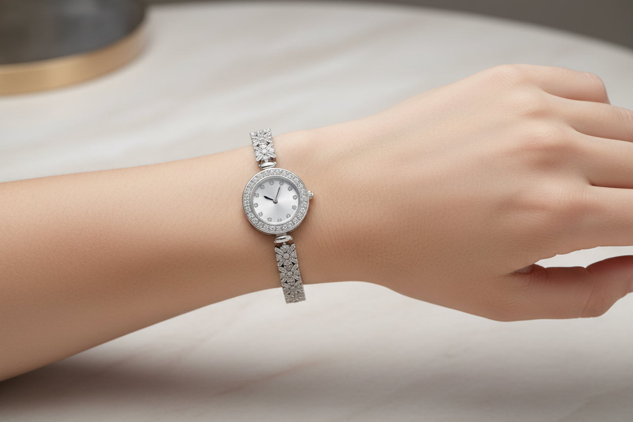 92.5 Silver women watch