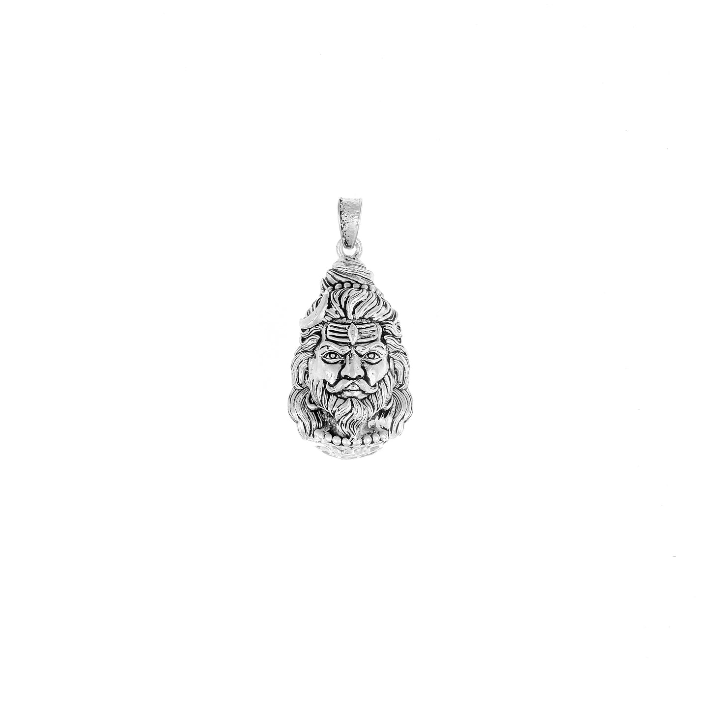 Silver Lord Hanuman Face Pendant in Silver | 10.36 g