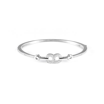 92.5 Silver So Cute Bangle Bracelet