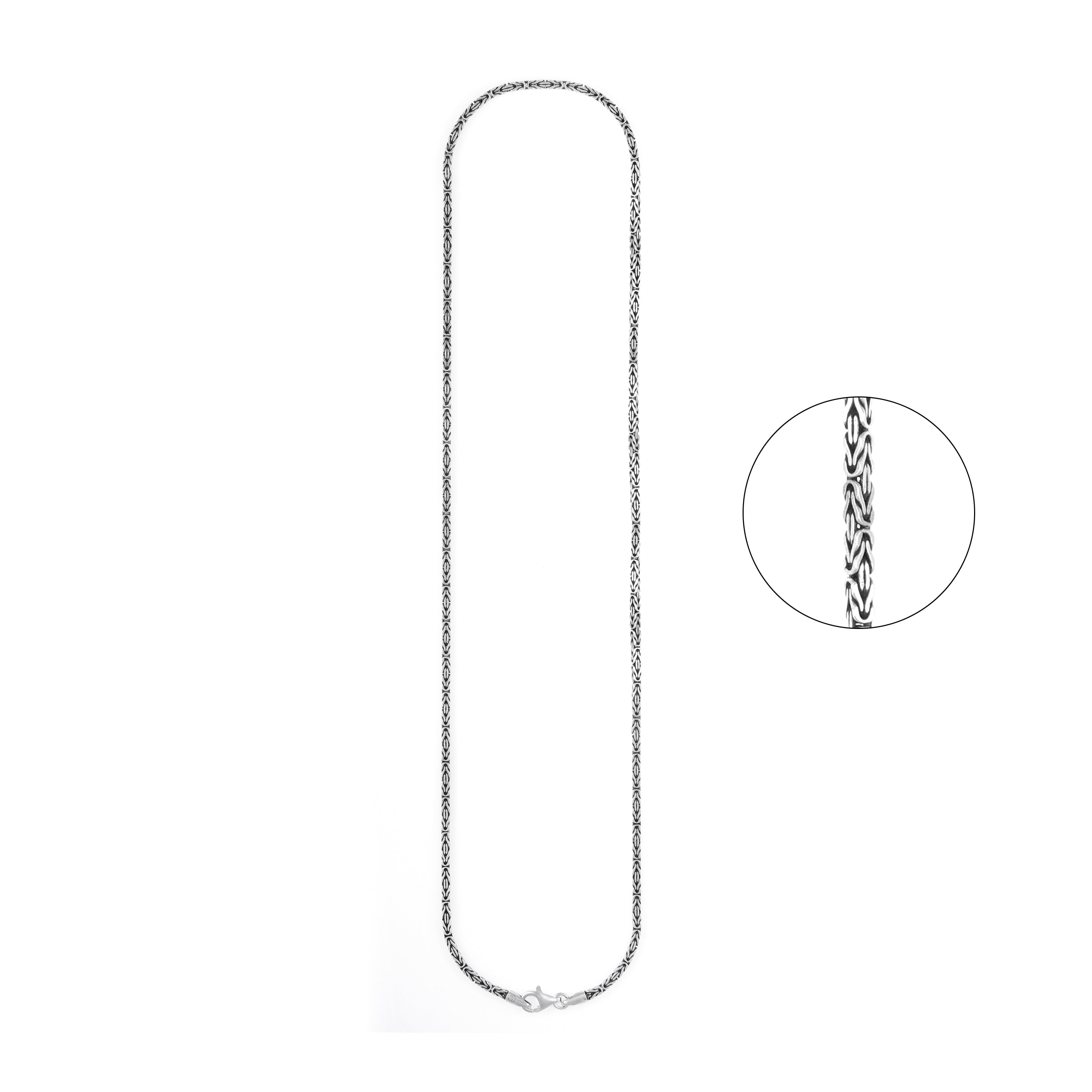 92.5  Silver Oxidised  Chain