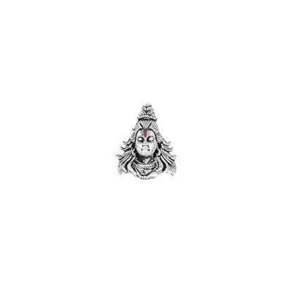 Silver Lord Shiva Face Pendant in Silver | 1.52 g