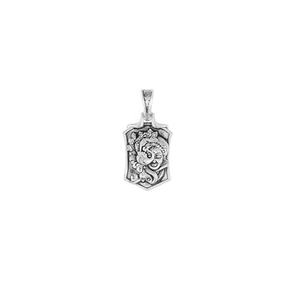 Silver Ganesh Artistic Pendant – Designer Face Carving | 3.94g