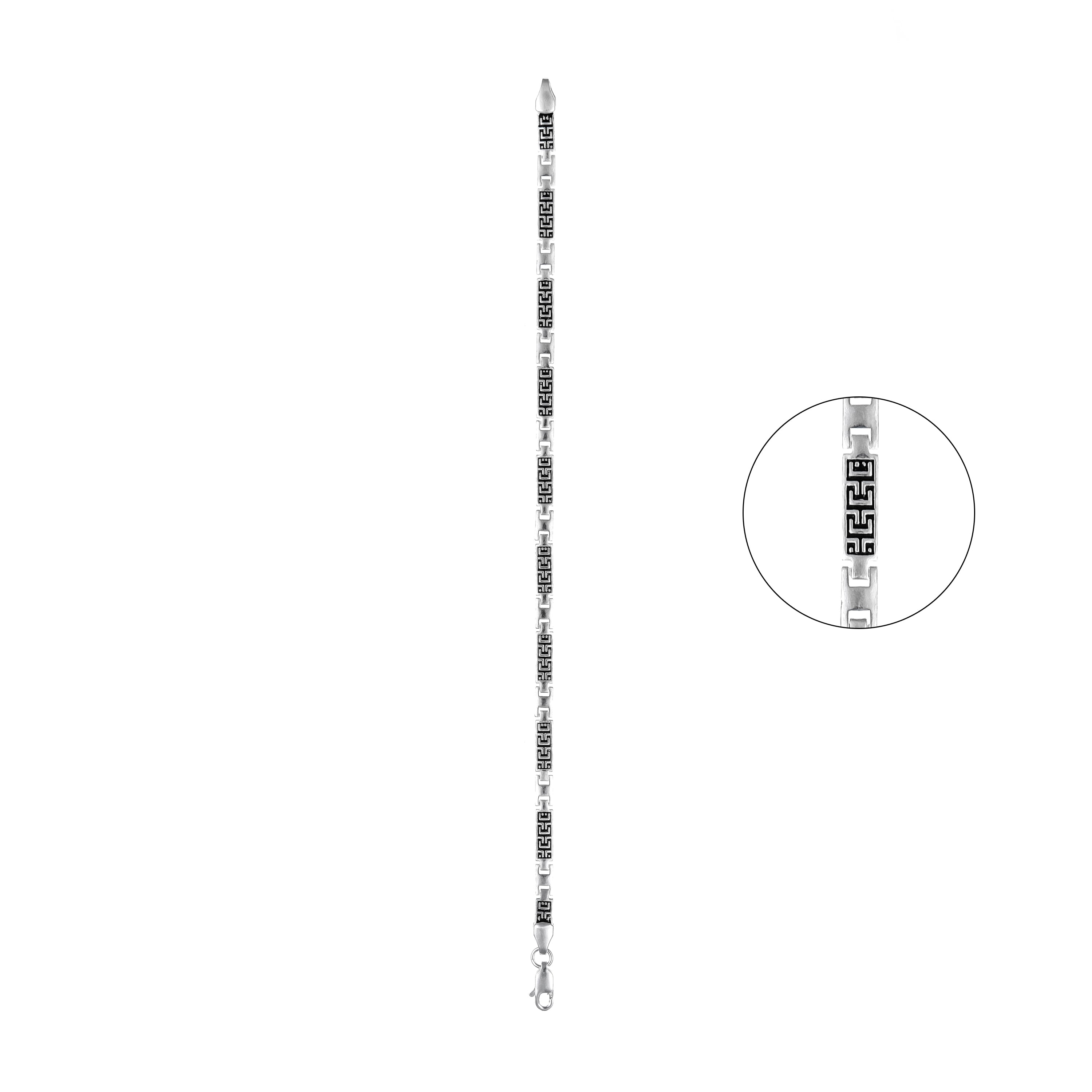 92.5 Silver Men Bracelet Oxidised