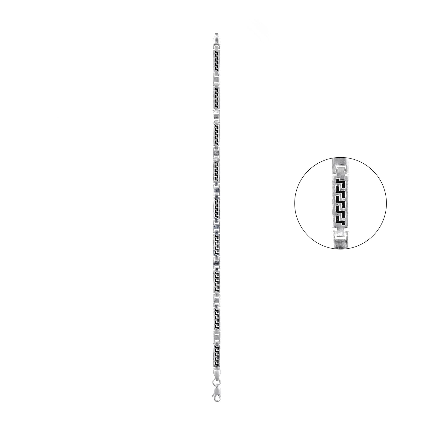 92.5 Silver Boy Bracelet -  Stylish ,Durable and Adjustable