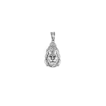 Silver Hanuman Face Pendant – Powerful Bajrang Bali Design | 10.36g