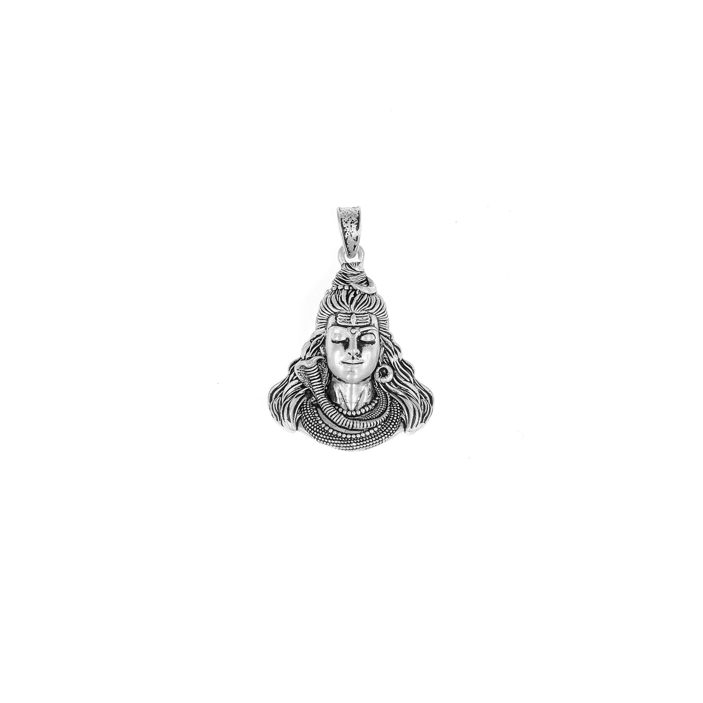 Silver Shiv Pendant – Lord Shiva Face Design | 3.73g