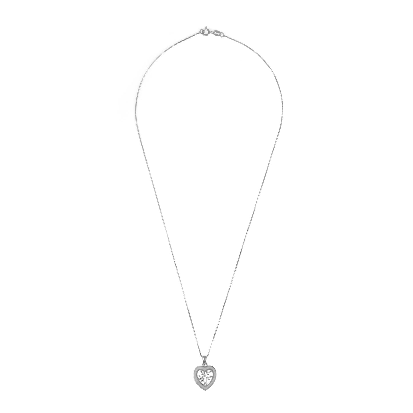 92.5 Silver Pendant Chain Set