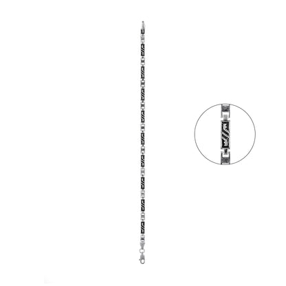 92.5 Silver Men Bracelet Oxidised