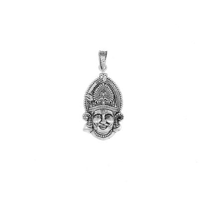 Silver Lord Hanuman Face Pendant in Silver | 8.78 g