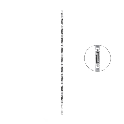 92.5 Silver Boy Bracelet Oxidised