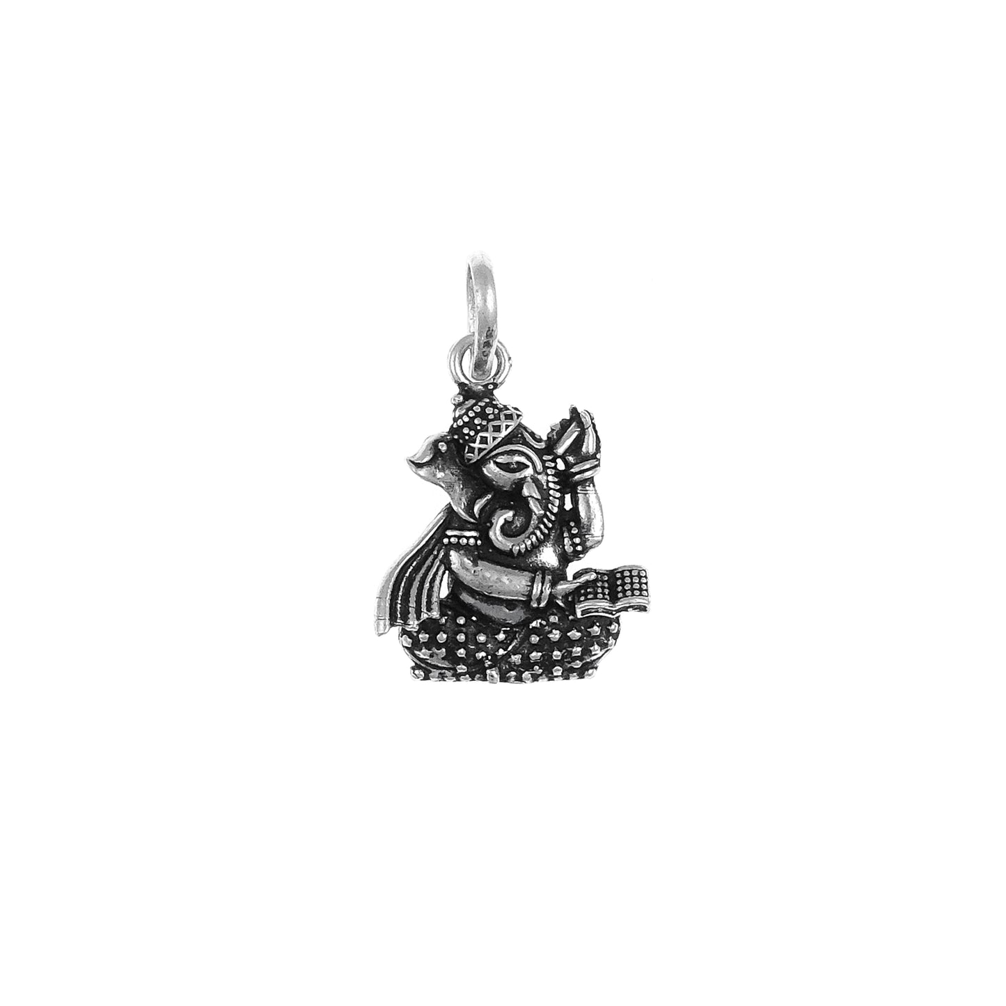 Silver Antique Ganesha Pendal