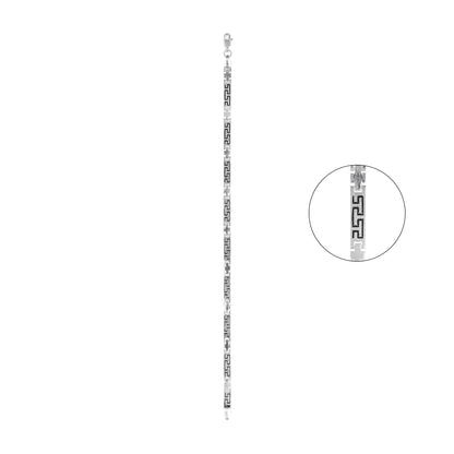 92.5 Silver Boy Bracelet Oxidised