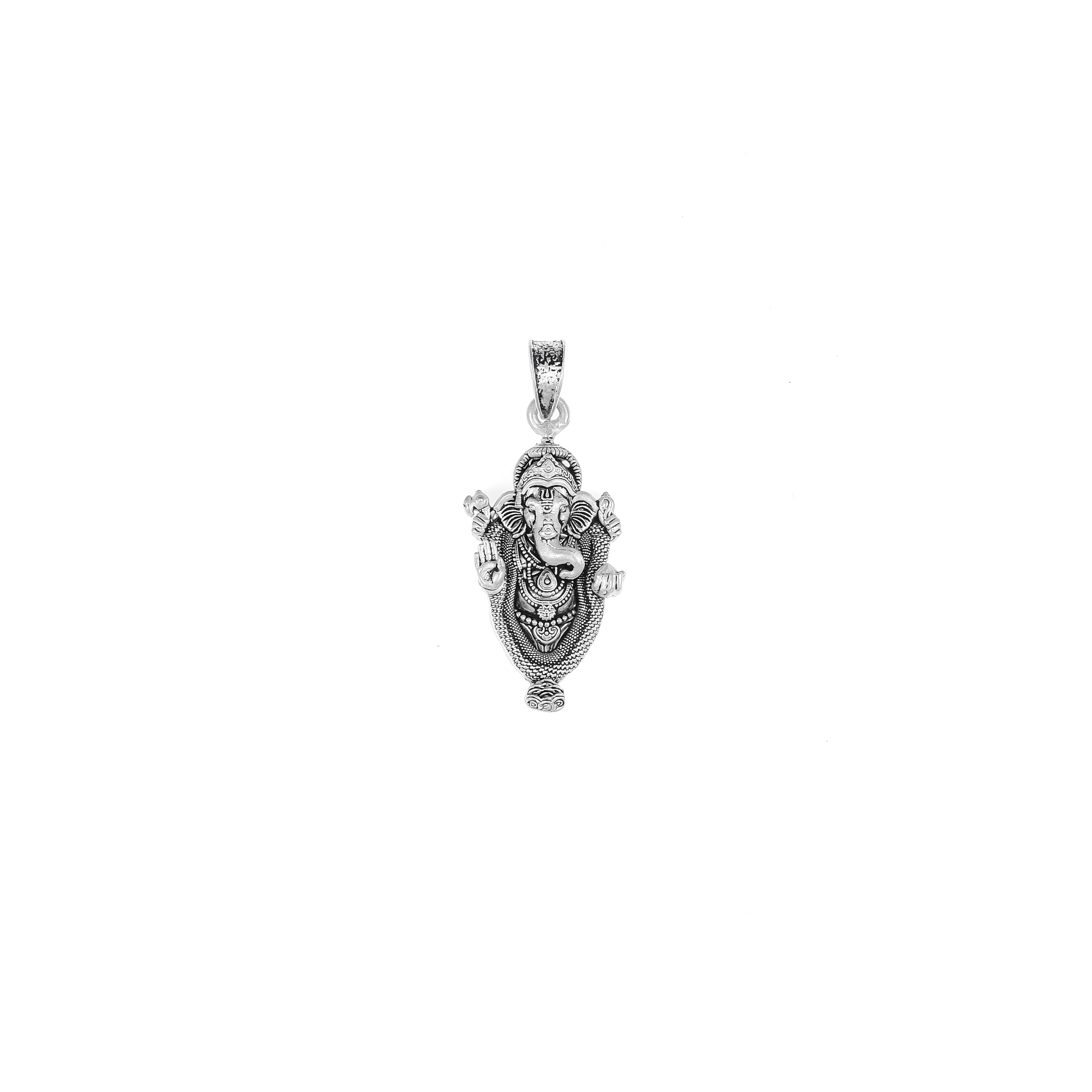 Silver Ganesh Pendant – Detailed Lord Ganesha Design | 6.93g