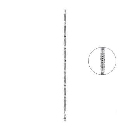 92.5 Silver Boy Bracelet Oxidised