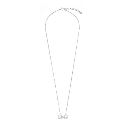 Silver Infinity Chain Pendant Set for Women | Elegant Silver Necklace
