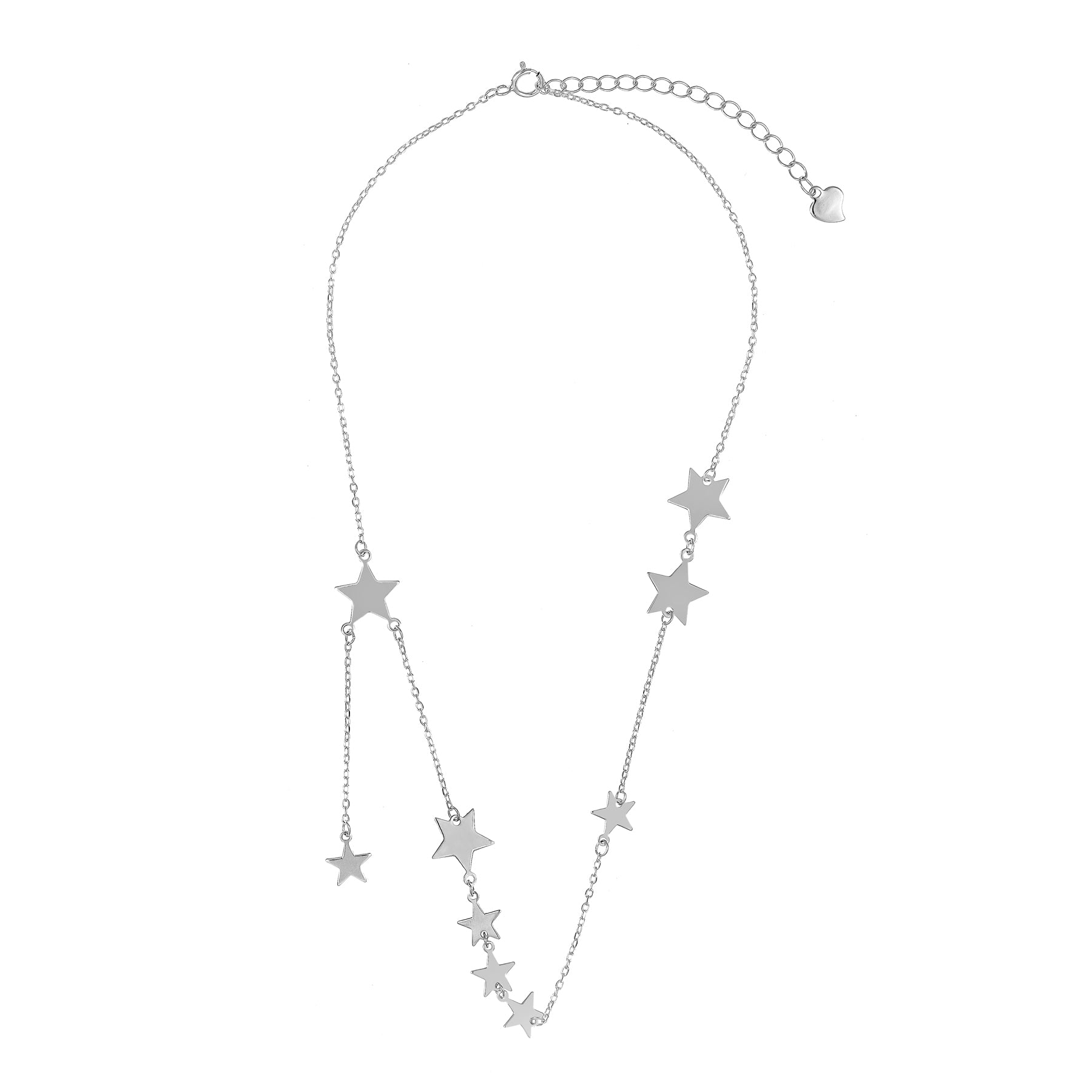 Silver Tanmaniya Star Pendant Chain Set