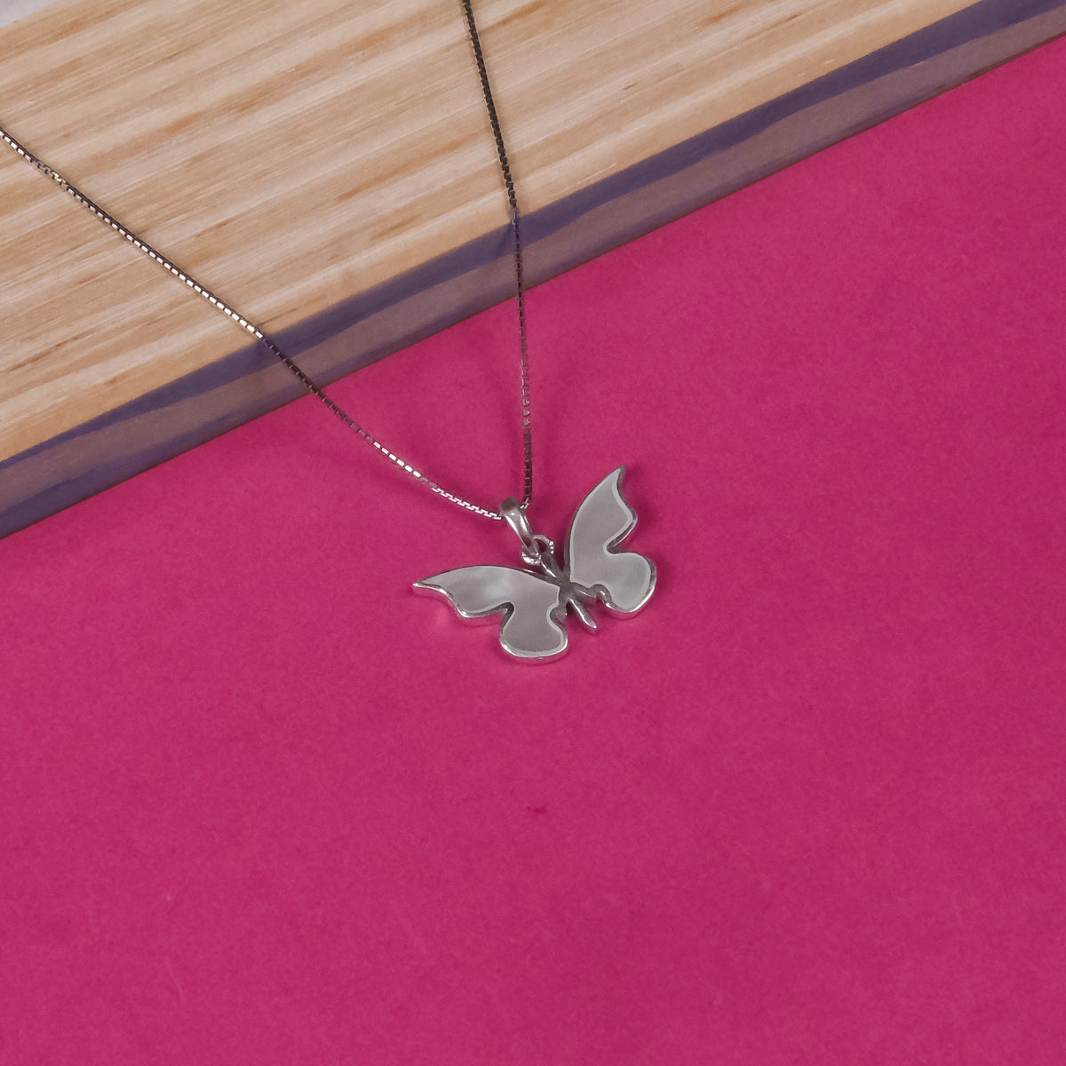 92.5 Silver Pendant Chain Set