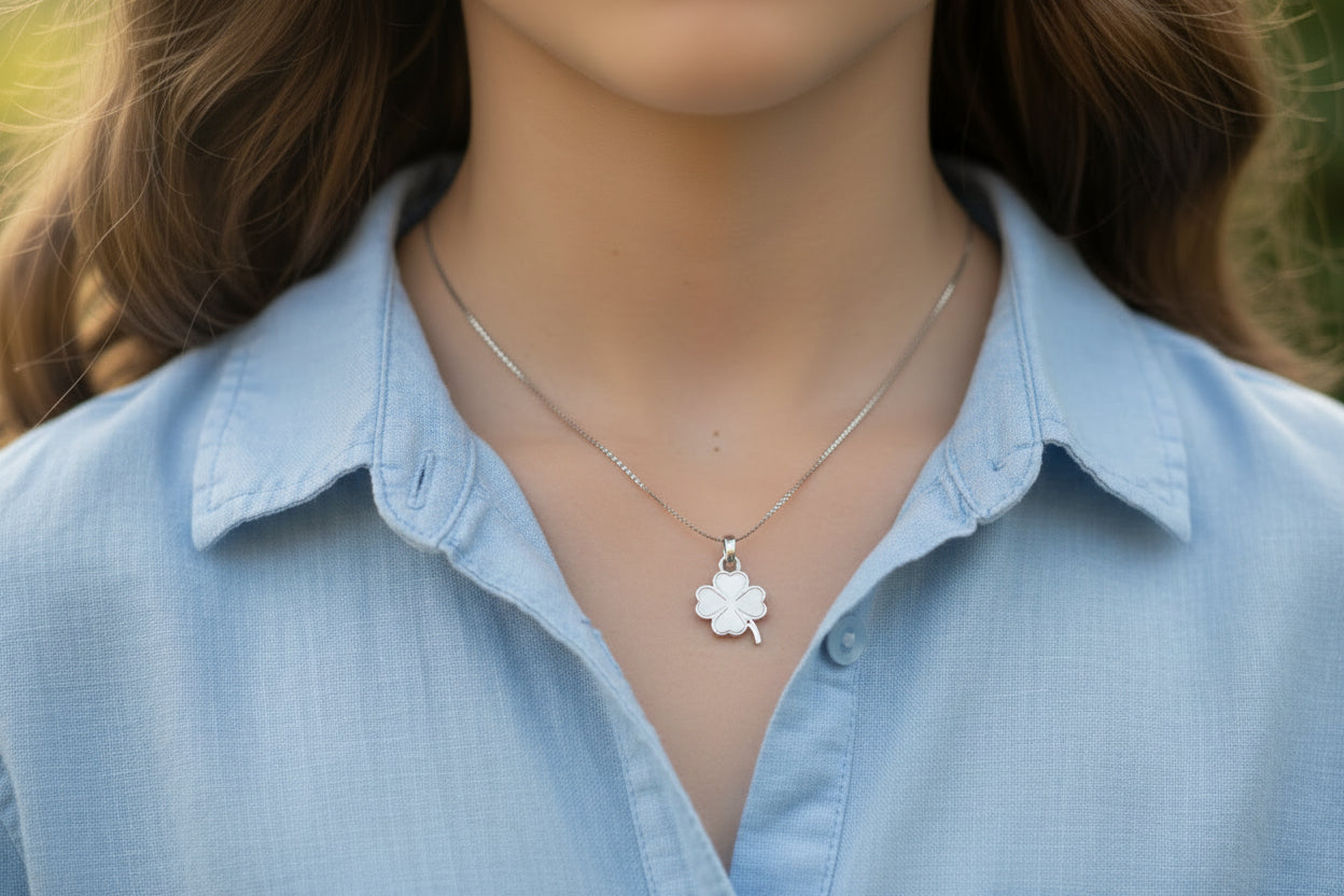 92.5 Silver Pendant Chain Set
