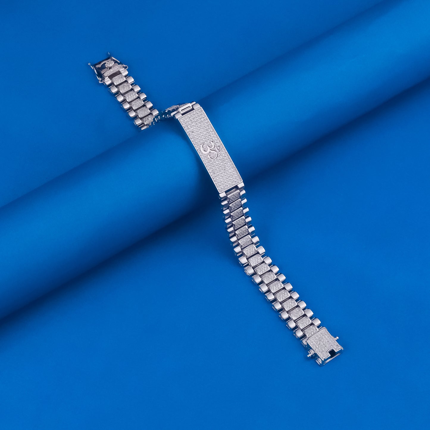 92.5 Silver Om Unisex Bracelet