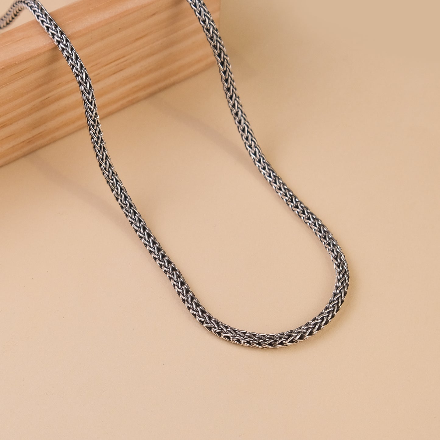 92.5  Silver Oxidised Shae Chain