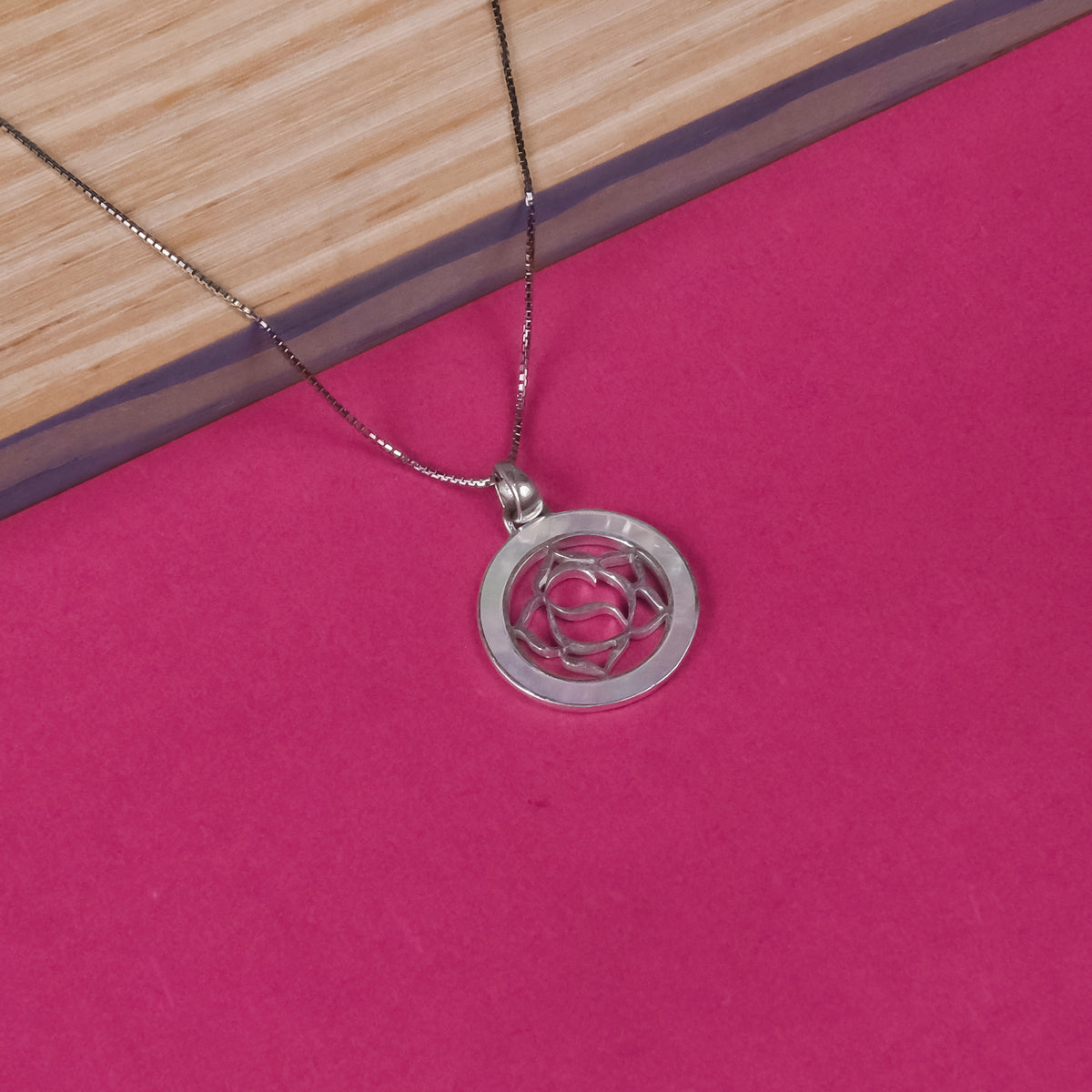 92.5 Silver Pendant Chain Set
