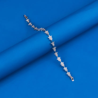 92.5 Silver Elegant Star Bracelet