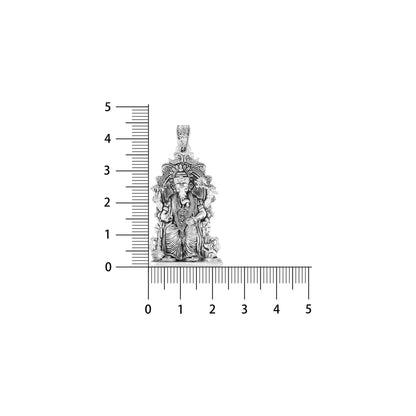 Silver Ganesh Idol Pendant – Detailed Ganpati Design | 9.65g
