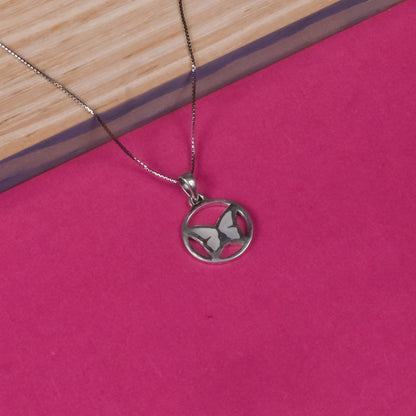 92.5 Silver Pendant Chain Set