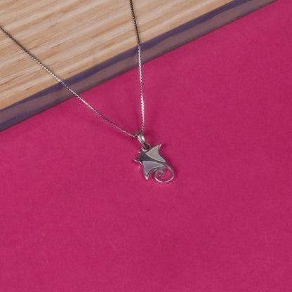 92.5 Silver Pendant Chain Set