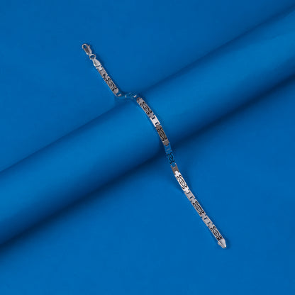 Sterling Silver Men Bracelet Oxidised