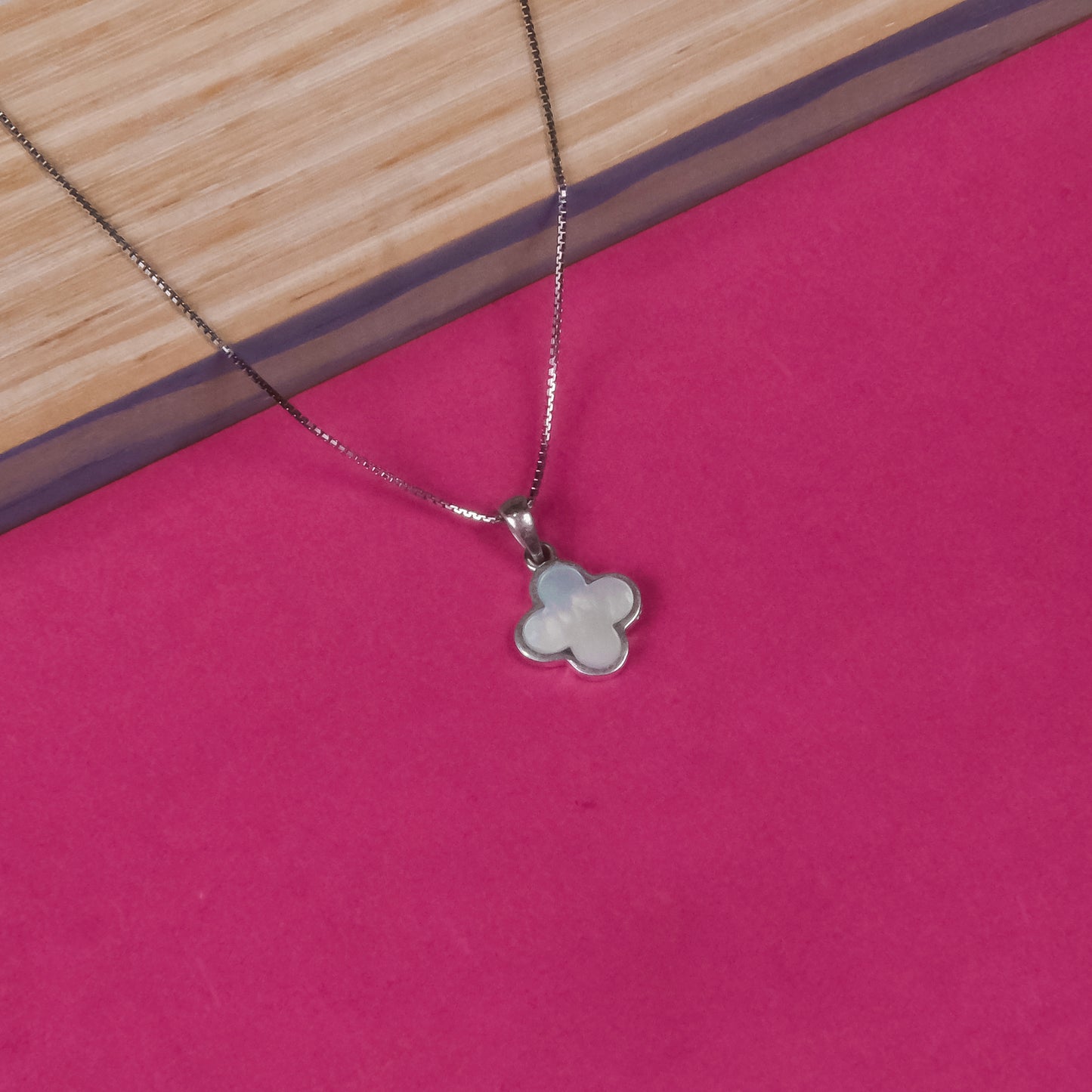 92.5 Silver Pendant Chain Set